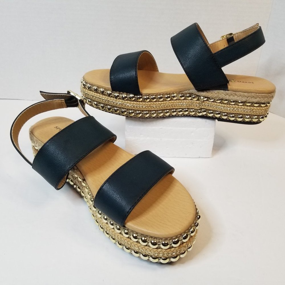 Seven Dials Women's Berenice Faux Leather Slingback Sandals Shoes Size 6M